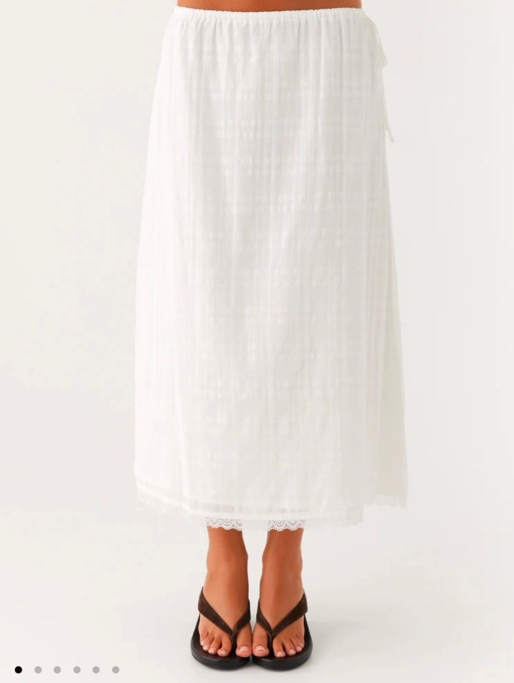Peppermayo Sweet Lullaby Midi Skirt - White Size 12